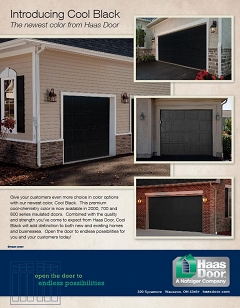 The Newest Color from Haas Door, Cool Black